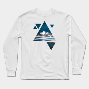 Sydney · geometric art Long Sleeve T-Shirt